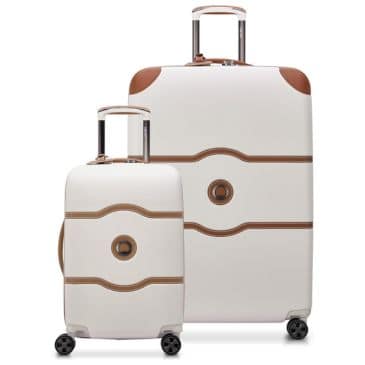 DELSEY Paris Chatelet Air 2.0 Hardside Luggage with Spinner Wheels, Angora, 2 Piece Set (19_28) Best Travel Deals