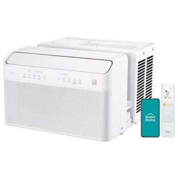 Cool Comfort: Midea 8,000 BTU U-Shaped Smart AC Midea 8,000 BTU U-Shaped Smart Inverter Air Conditioner in window