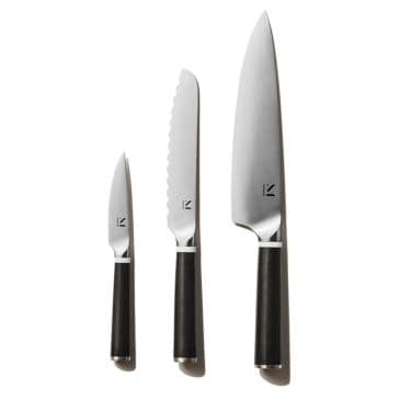 Material Knife Trio: Precision with Japanese Craftsmanship Material Knife Trio with Carbon Stainless Steel Japanese Chef's Knife
