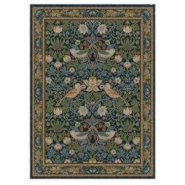 Stylish & Practical: RUGGABLE x Morris & Co Washable Rug RUGGABLE x Morris & Co Washable Rug in living room