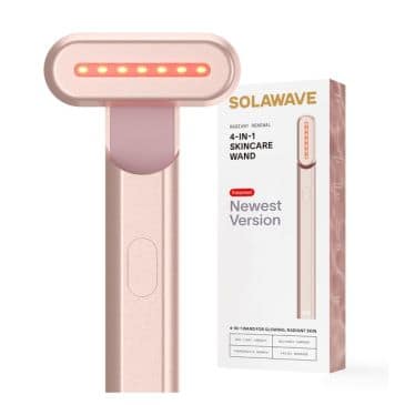 Transform Your Skin: Solawave Radiant Renewal Wand Applying Solawave 4-in-1 Radiant Renewal Wand